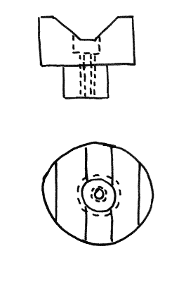 Figure #5., Post Mounted Vee Block